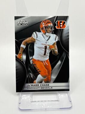 2025 Topps Chrome Black Football Ja'Marr Chase #24 Cincinnati Bengals